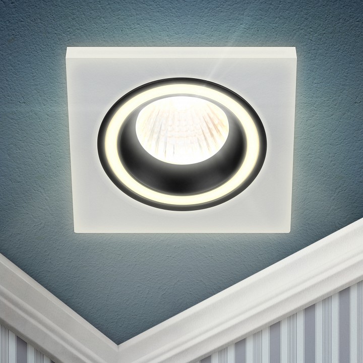 Встраиваемый светильник Эра  DK91 WH/BK