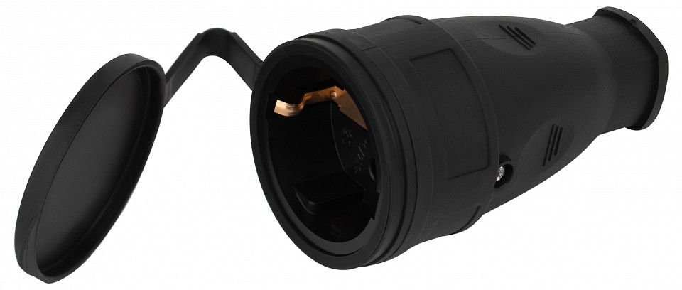 Розетка с заземлением Эра  RX10-B-IP44