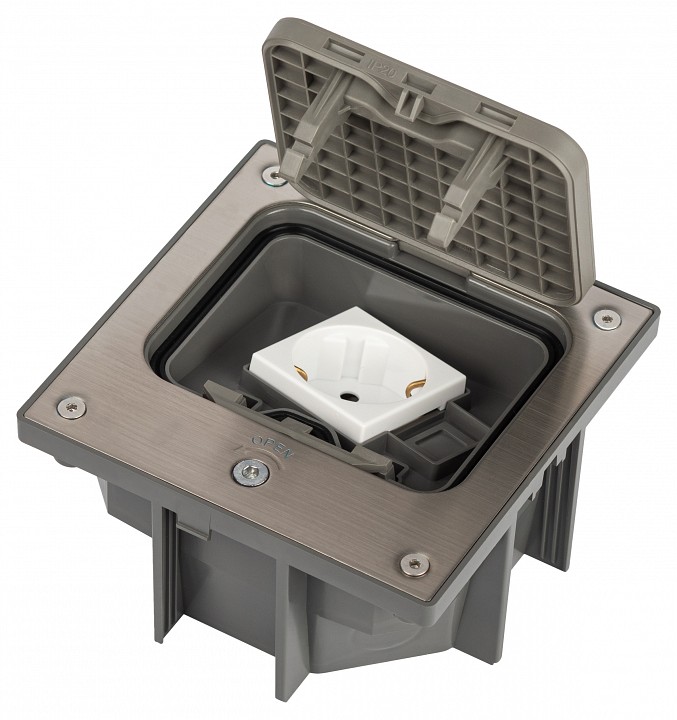 Блок для розеток встраиваемый Эра ЭРА Люки 18-6002-03