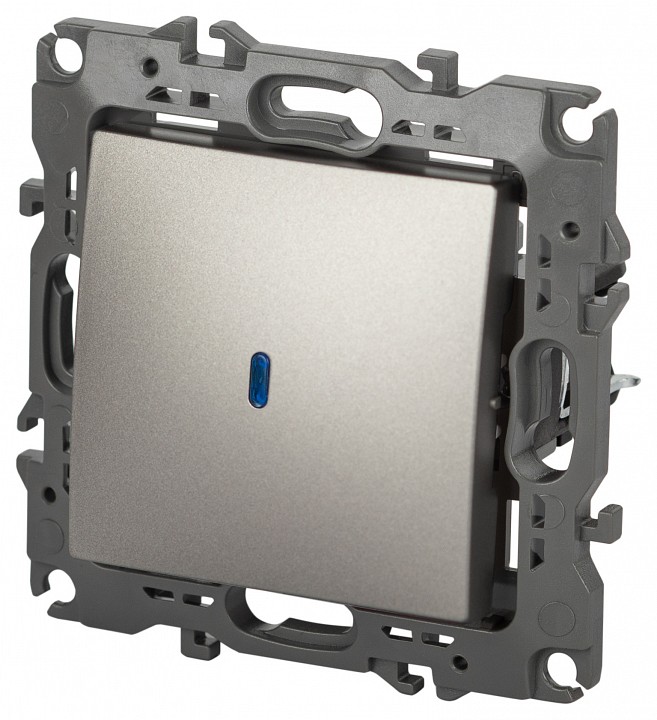 Выключатель одноклавишный с подсветкой без рамки Эра Эра 12 12-1102-16