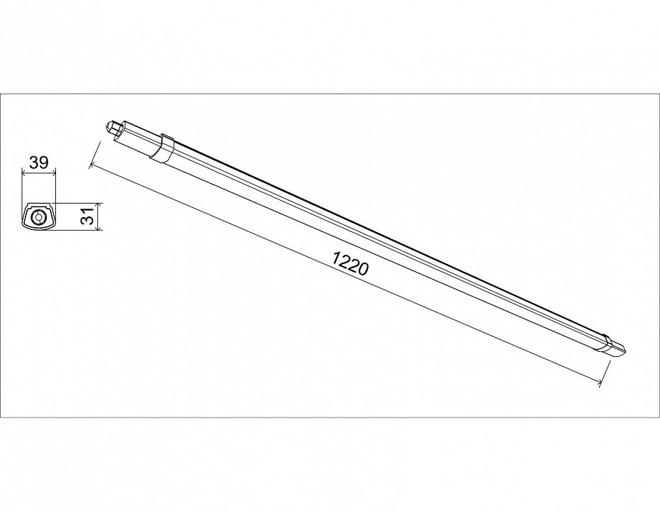Накладной светильник Эра  SPP-301-36-6K-P