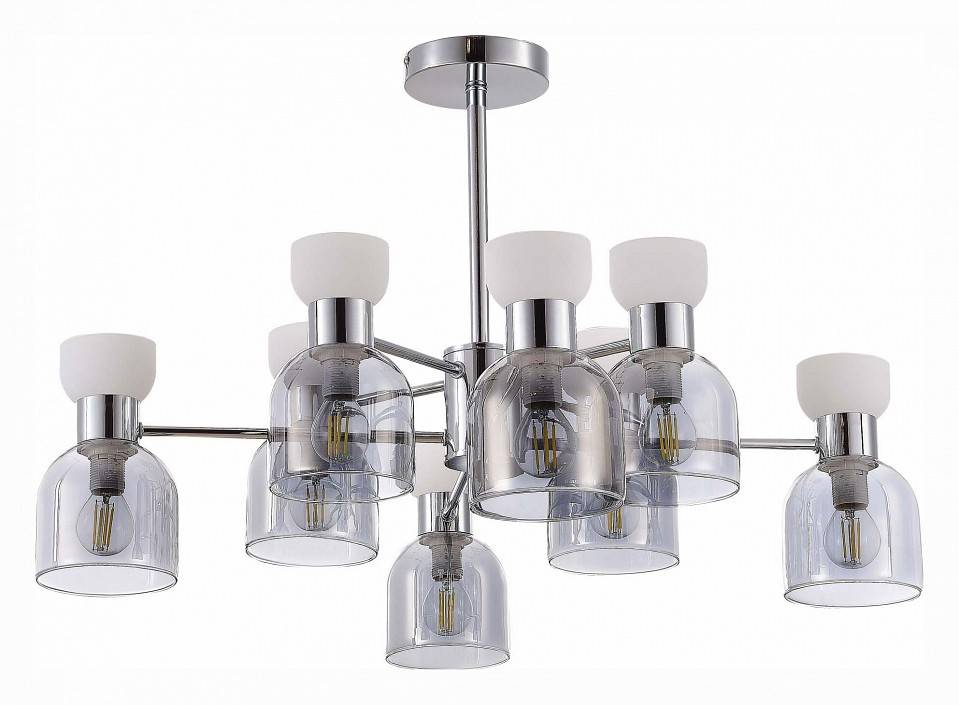 Люстра на штанге EVOLUCE Vento 8 ламп SLE1045-102-08