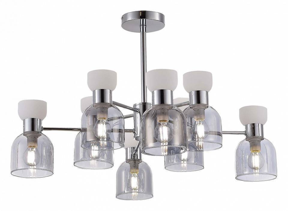 Люстра на штанге EVOLUCE Vento 8 ламп SLE1045-102-08