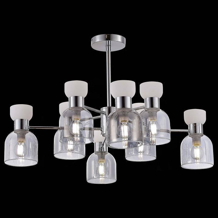 Люстра на штанге EVOLUCE Vento 8 ламп SLE1045-102-08