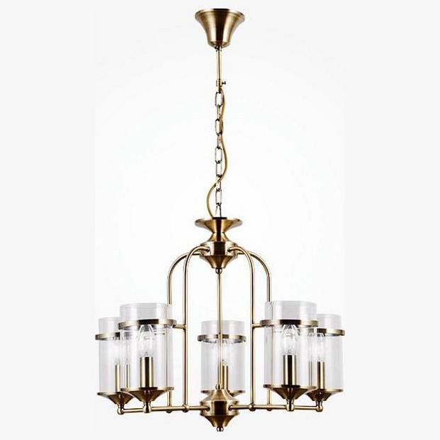 Подвесная люстра Eurosvet Consul античная бронза 60040/5