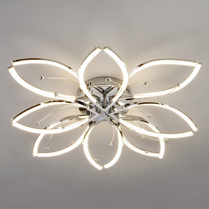 Потолочная люстра Eurosvet Fiona 90092/8 хром 96 Вт 90092/8