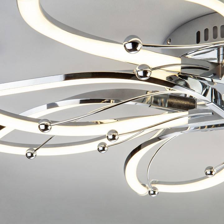 Потолочная люстра Eurosvet Fiona 90092/8 хром 96 Вт 90092/8