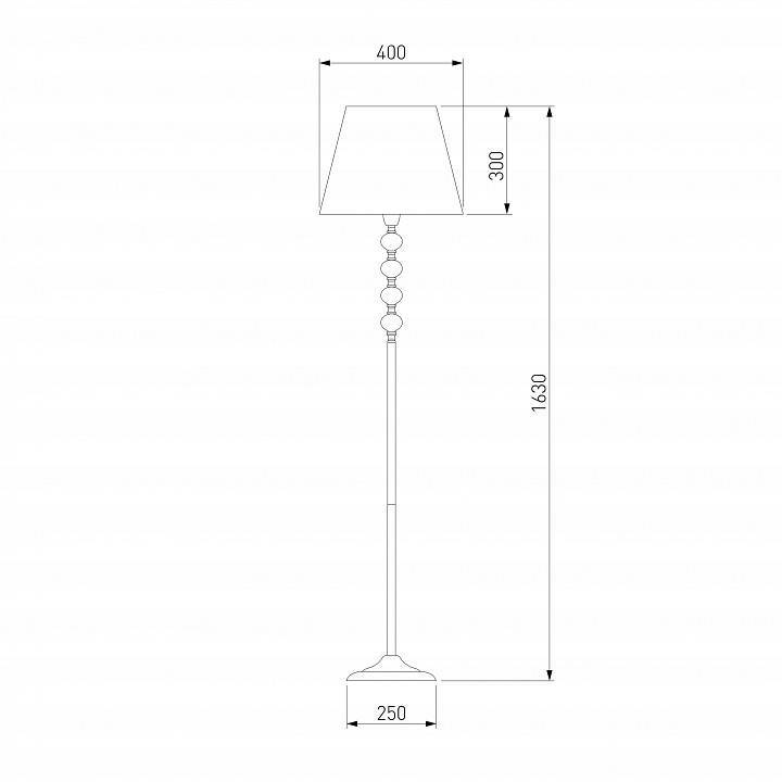 Торшер Eurosvet Rigel белый 01058/1