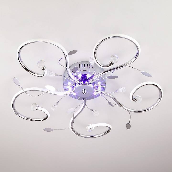 Потолочная люстра Eurosvet Curl 90129/5 хром 64 Вт 90129/5