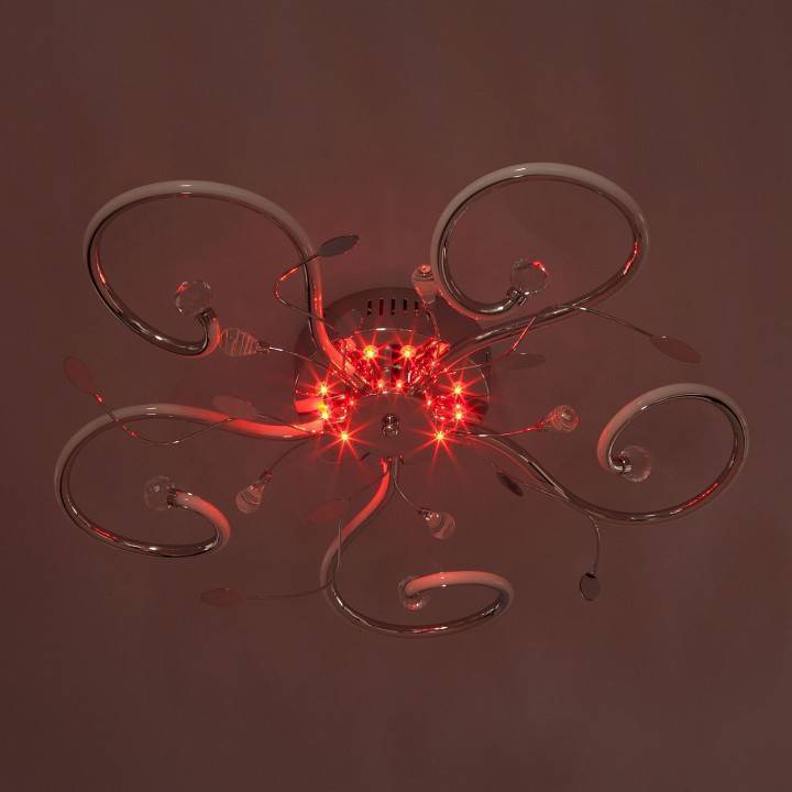 Потолочная люстра Eurosvet Curl 90129/5 хром 64 Вт 90129/5