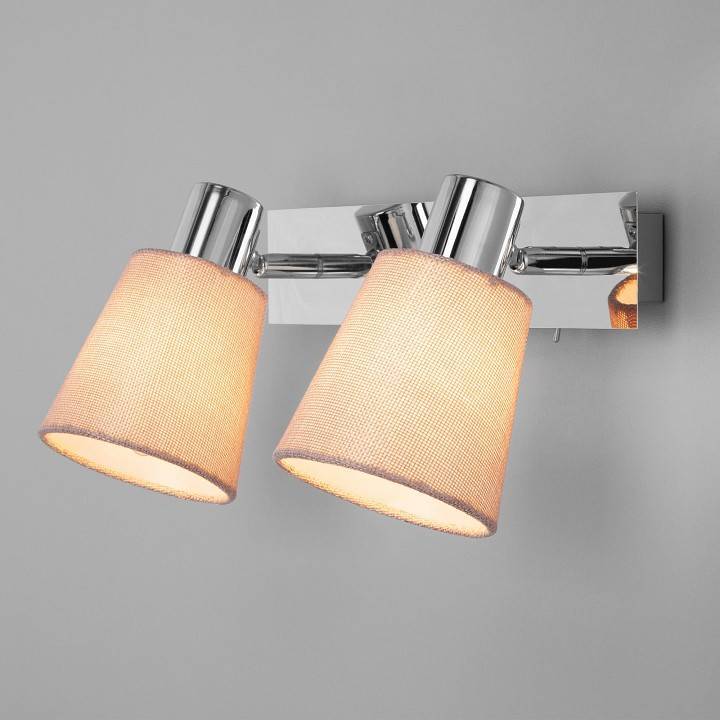 Бра Eurosvet Culver хром бежевый 20080/2