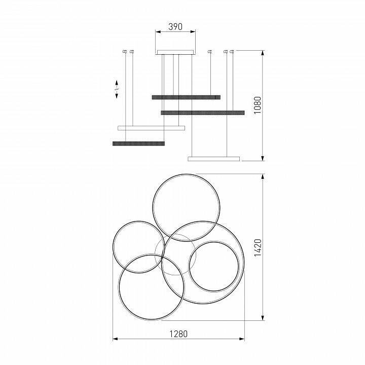 Подвесной светильник Eurosvet Posh 90175/5 хром 160W