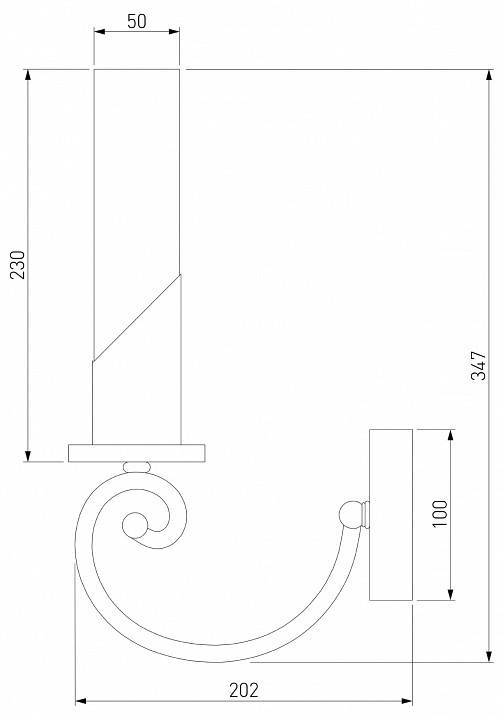 Бра Eurosvet Banci 60117/1 никель