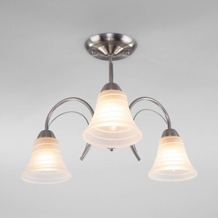 Люстра на штанге Eurosvet Dana 30173/3 сатин-никель 30173/3