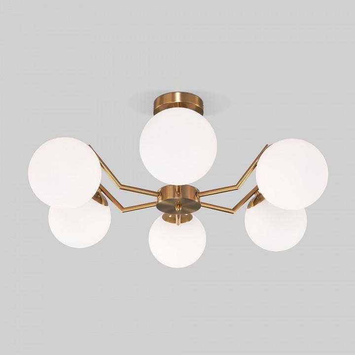 Люстра на штанге Eurosvet Frost 70154/6 латунь