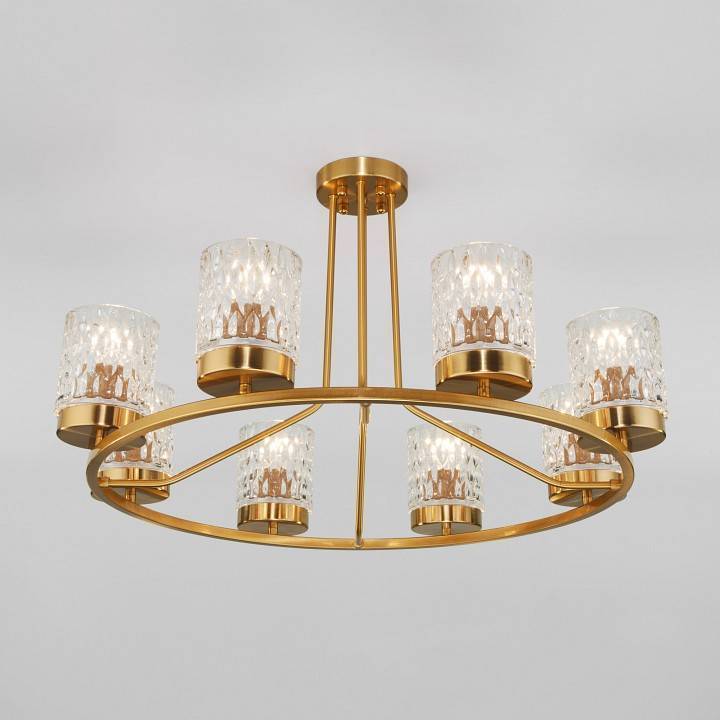 Люстра на штанге Eurosvet Calle 60127/8 латунь 60127/8