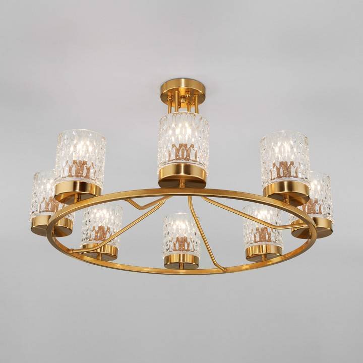 Люстра на штанге Eurosvet Calle 60127/8 латунь 60127/8