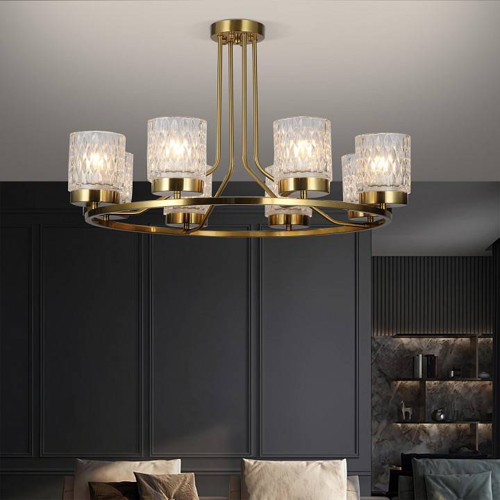 Люстра на штанге Eurosvet Calle 60127/8 латунь 60127/8