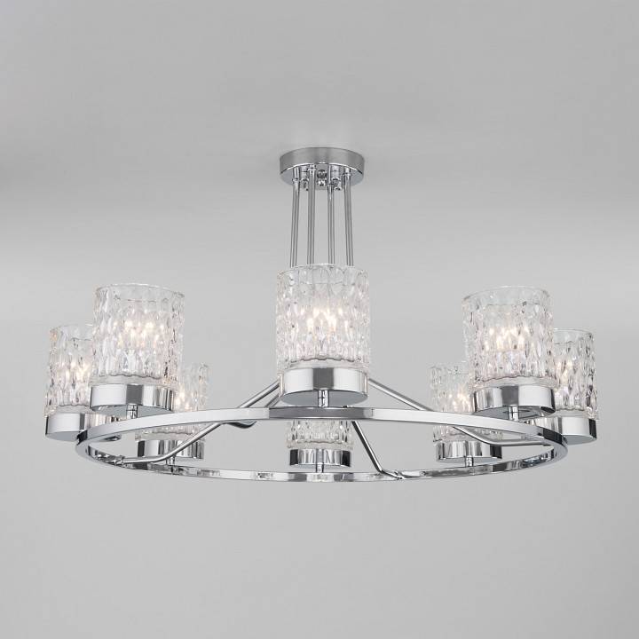 Люстра на штанге Eurosvet Calle 60127/8 хром 60127/8