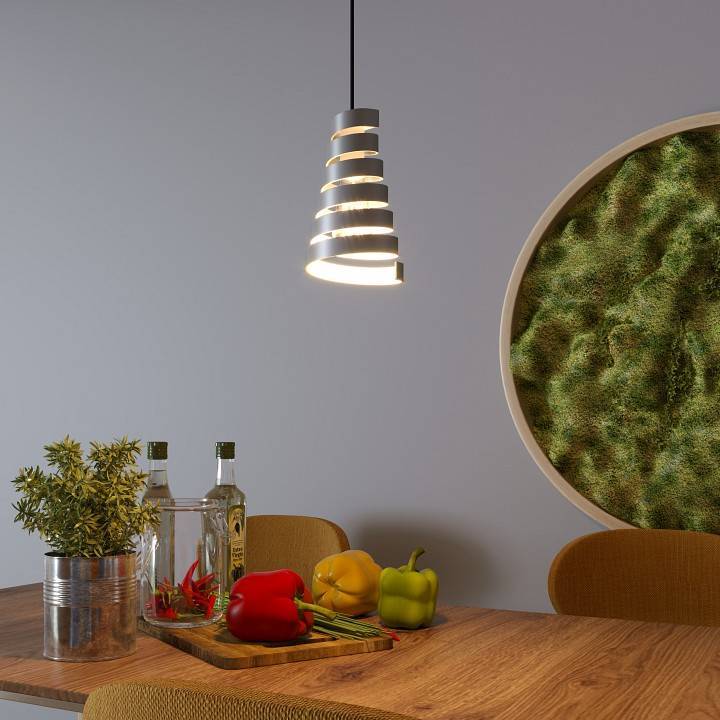 Подвесной светильник Eurosvet Storm серебро 50058/1