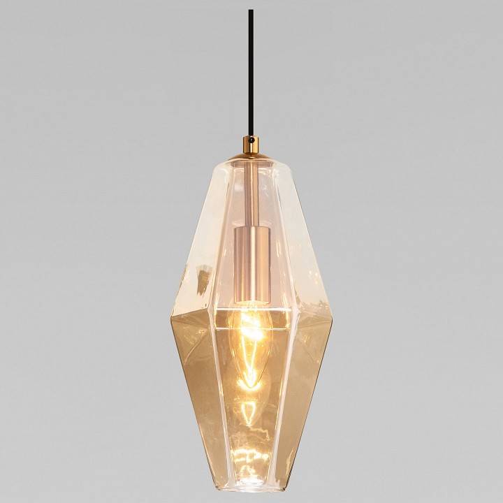Подвесной светильник Eurosvet Prism янтарный 50236/1