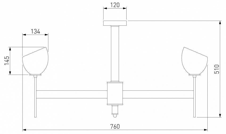 Люстра на штанге Eurosvet Arrista 60130/8 хром Smart 60130/8