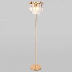 Торшер Eurosvet Elegante 01137/3 золото/прозрачный хрусталь Strotskis
