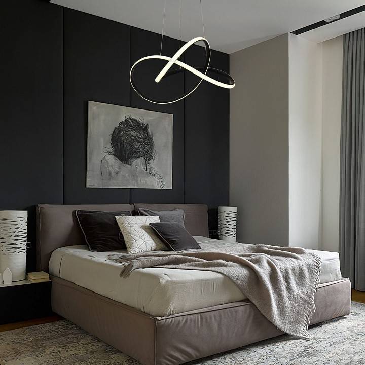 Подвесной светильник Eurosvet Wind черный 90312/1