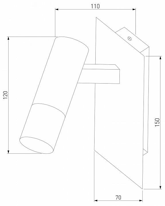 Бра Eurosvet Cast 20142/1 LED белый хром 20142/1