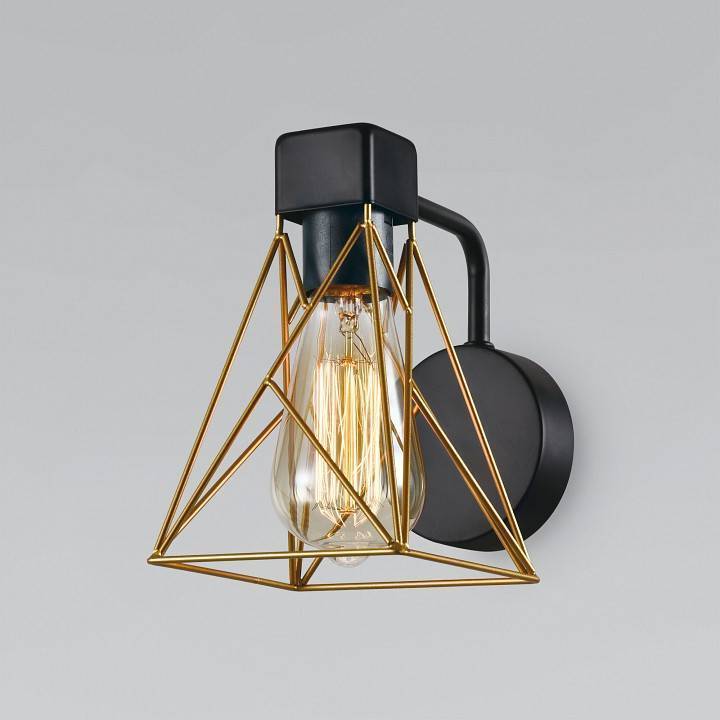 Бра Eurosvet Trappola черный латунь 70107/1