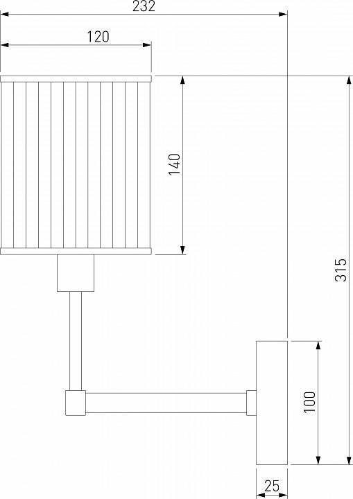 Бра Eurosvet Inari 60144/1 золото