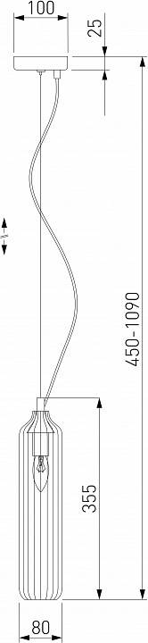 Подвесной светильник Eurosvet Siesta 50252/1 зеленый