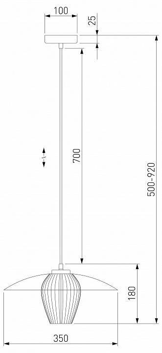 Подвесной светильник Eurosvet Kamari 50259/1 белый/матовый