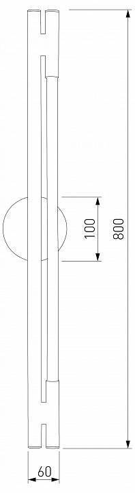 Накладной светильник Eurosvet Talus 50265 LED титан