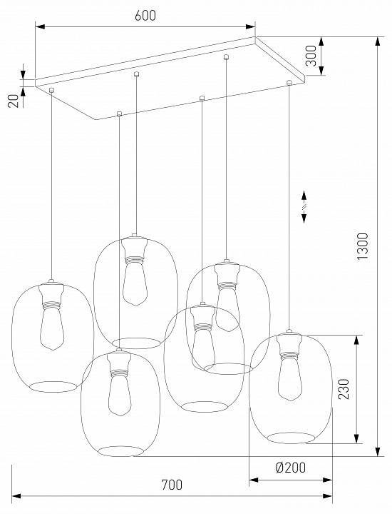 Подвесной светильник TK Lighting Elio 5974 Elio