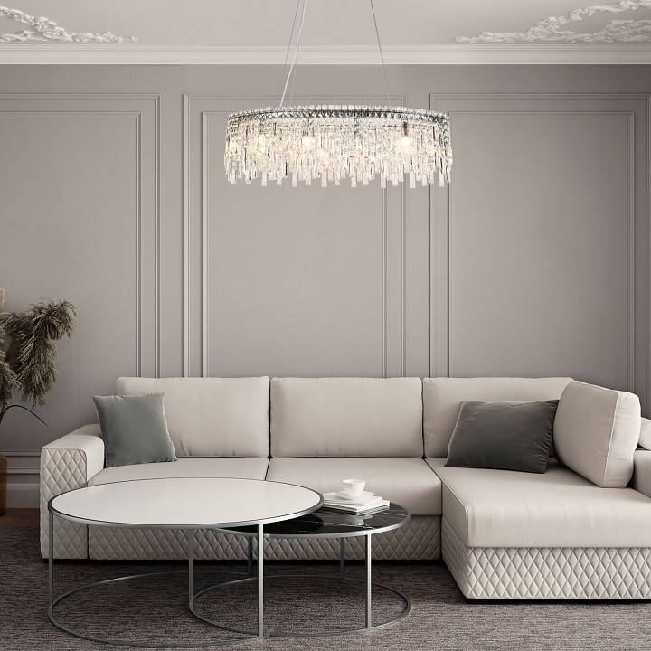 Подвесная люстра Eurosvet Blitz хром Strotskis Smart 60159/10