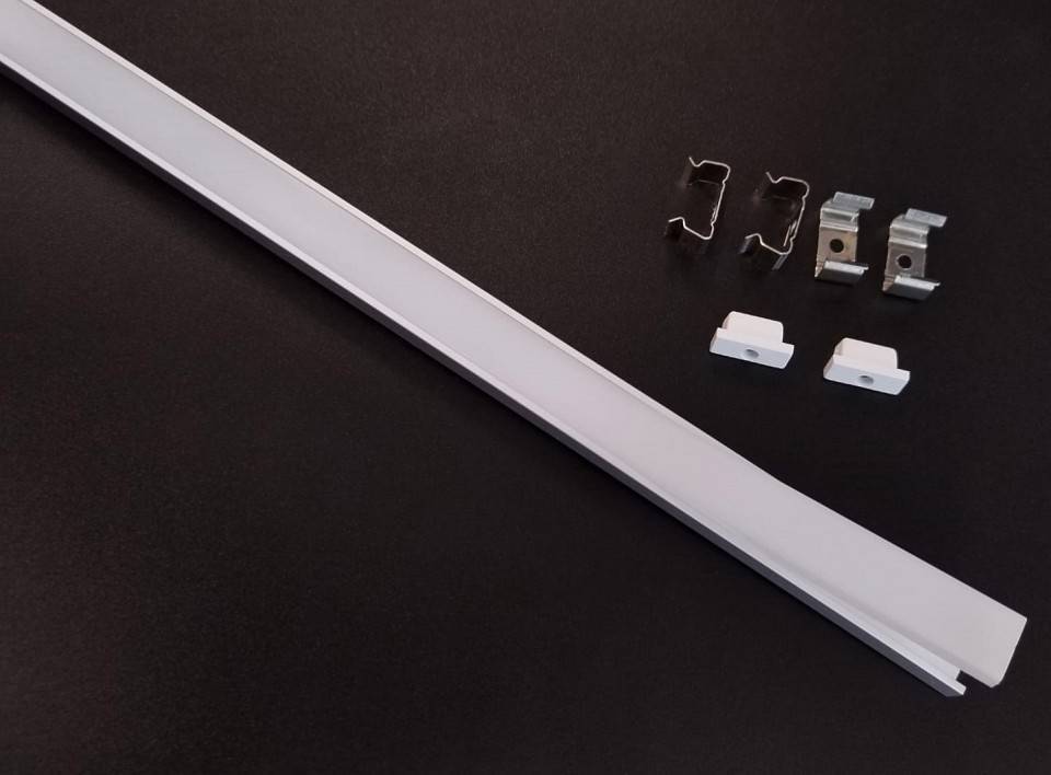 Профиль для светодиодной ленты Fiberli М1506 накладной 14120101