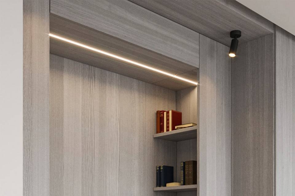 Профиль для светодиодной ленты Fiberli М1506 накладной 14120101