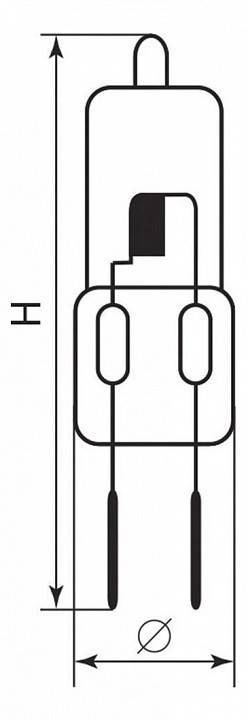 Лампа галогеновая Feron HB6 G4 35Вт 2700K 02113