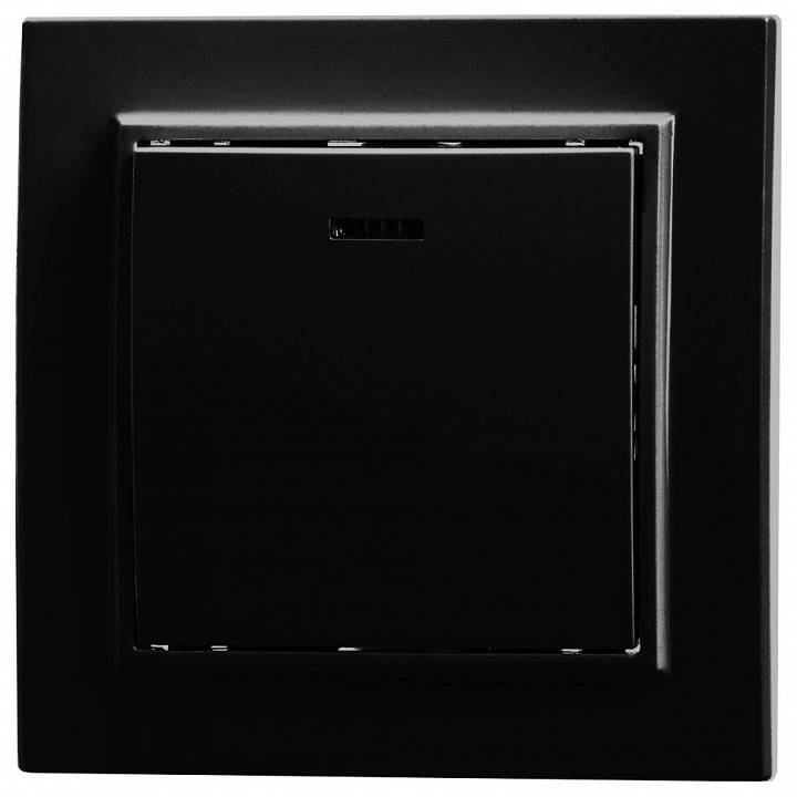 Выключатель одноклавишный с подсветкой Stekker Эрна 39470