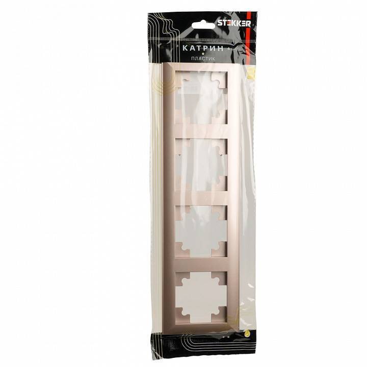 Рамка на 4 поста Stekker PFR00-7004-02 39805