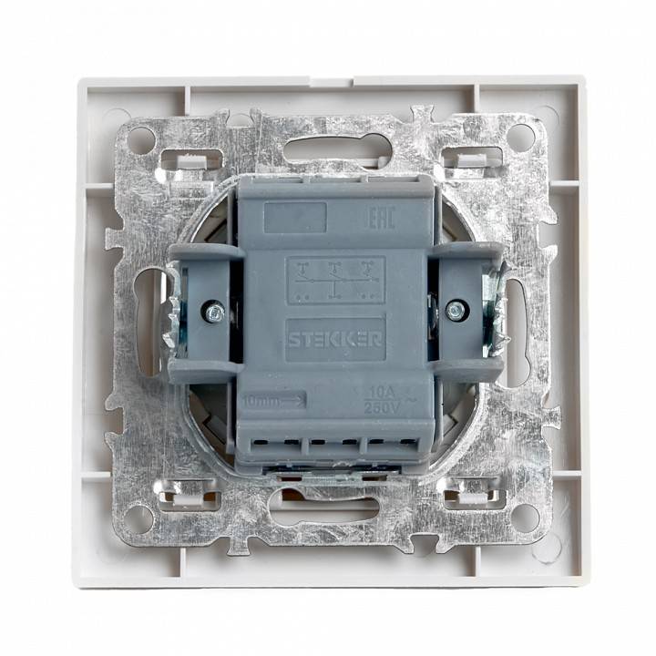 Выключатель одноклавишный Stekker Эрна 39925