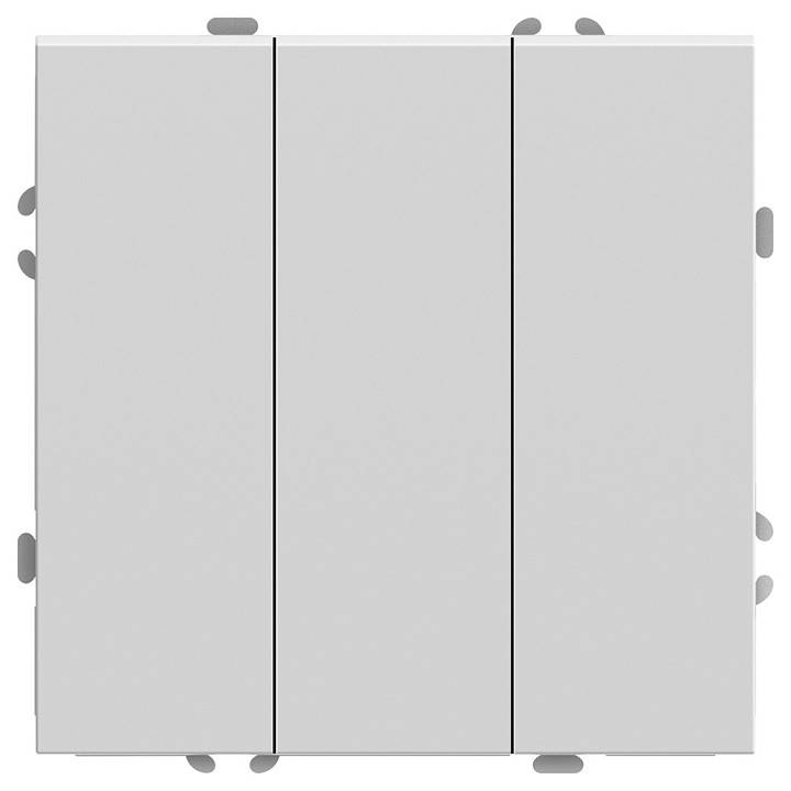 Выключатель трехклавишный без рамки Stekker RSW10-5108-01 49870