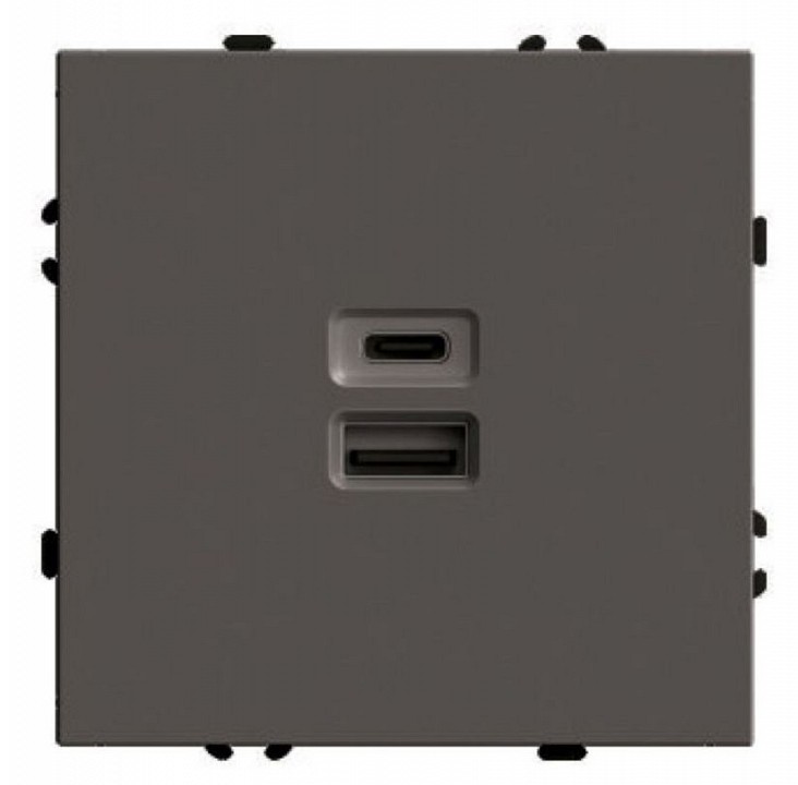 Розетка USB и type C без рамки Stekker Эмили 49931