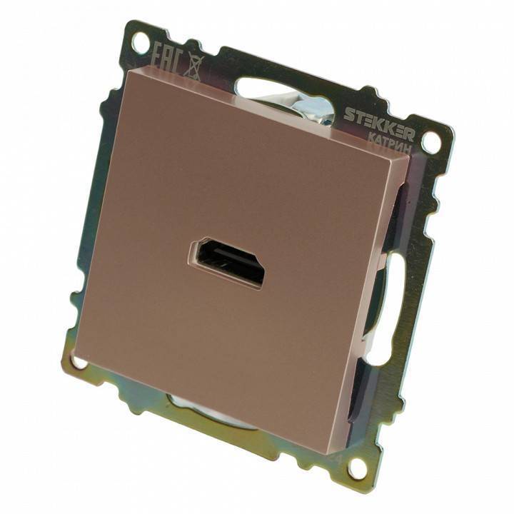 Розетка HDMI без рамки Stekker Катрин 50063