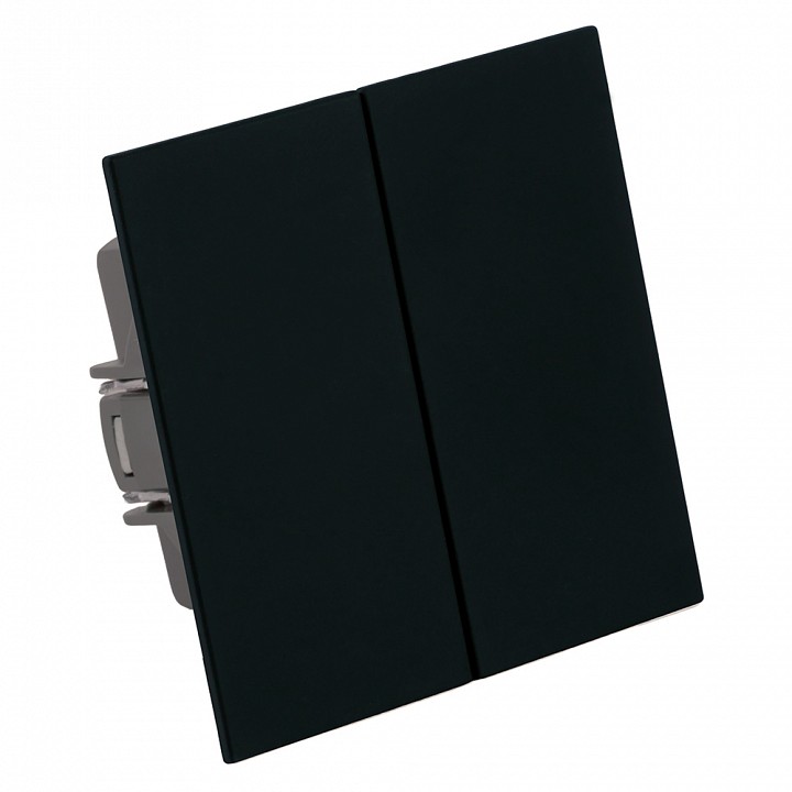 Выключатель двухклавишный без рамки Stekker Мия 50443