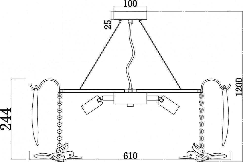 Подвесная люстра Favourite Philomela 8 ламп 3054-8P