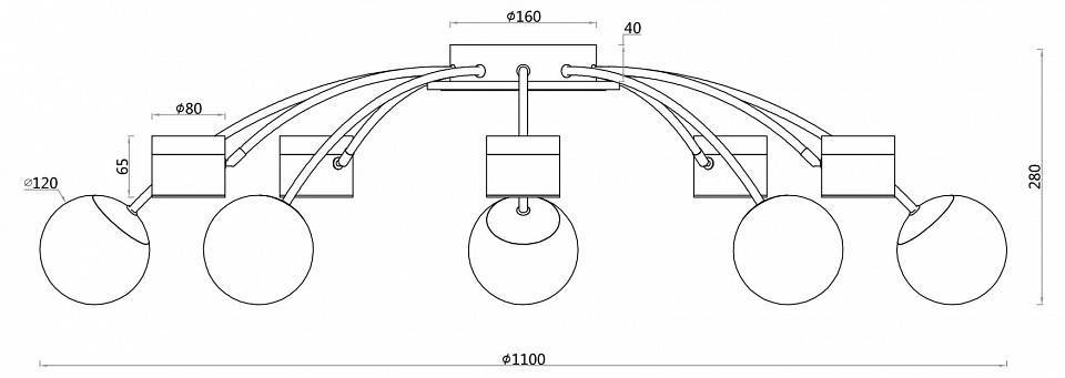 Люстра потолочная F-promo Canvas 10xE14 3096-10P