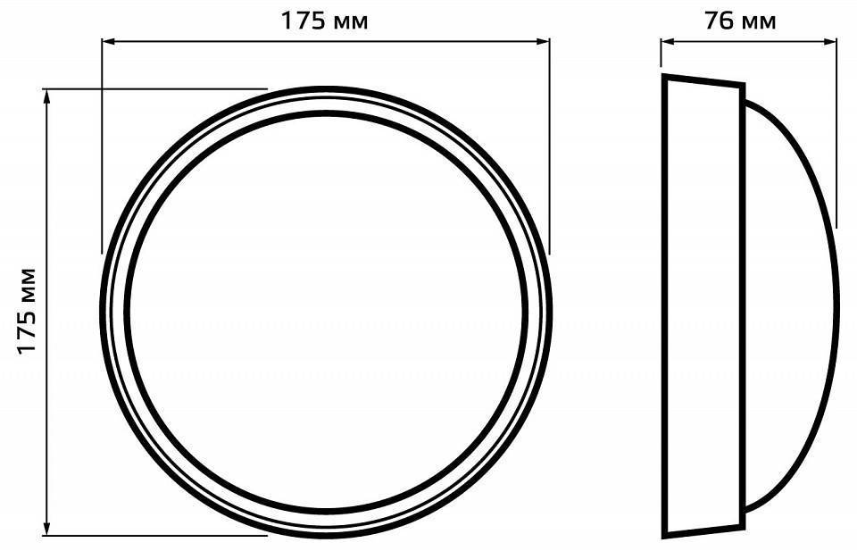 Накладной светильник Gauss  141411315
