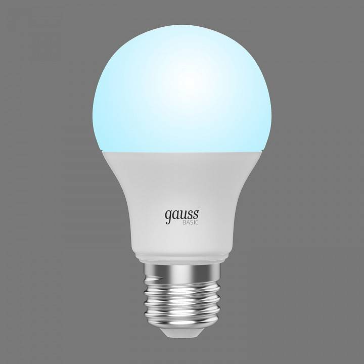 Лампа светодиодная Gauss Basic A60 E27 12 Вт 4100 K 202402212
